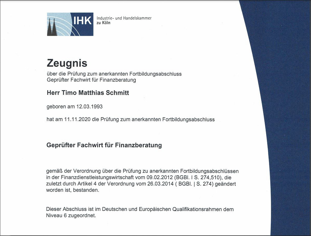 Fachwirt für Finanzberatung