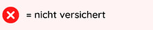 nicht versichert nicht versichert