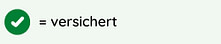 versichert versichert