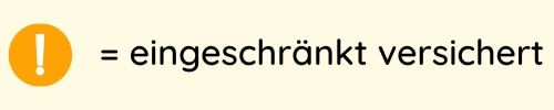 eingeschränkt versichert